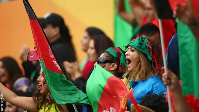 Afghanistan fans at the SCG