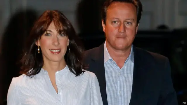 Samantha and David Cameron