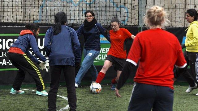 Women Playing Football