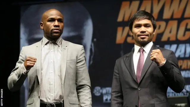 Flloyd Mayweather and Manny Pacquiao