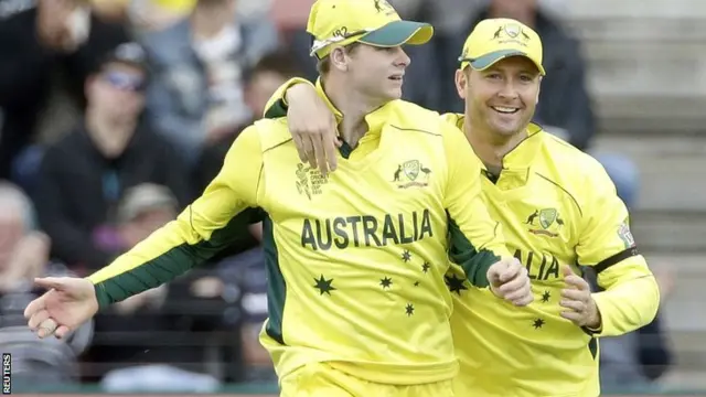 Steve Smith and Michael Clarke