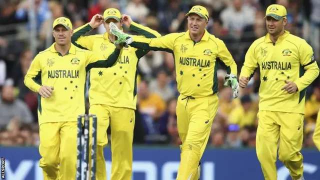 David Warner, left, celebrates with his team-mates