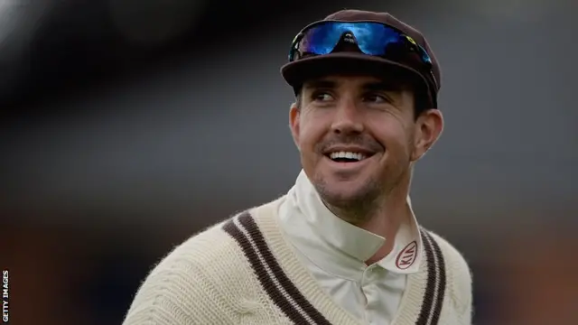 Kevin Pietersen during his previous spell with Surrey in 2014