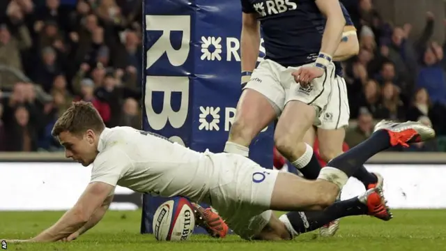 George Ford scores England's second try