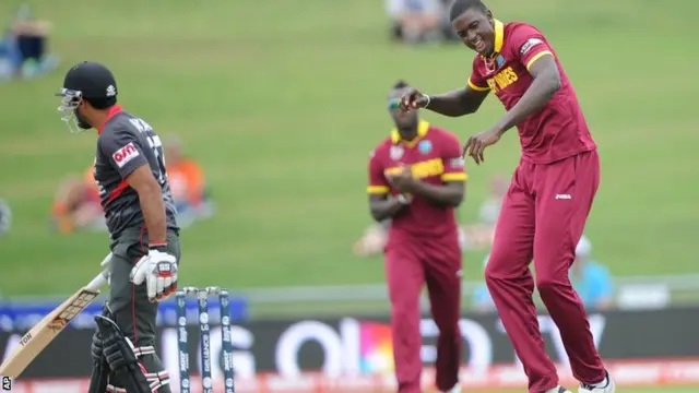 Jason Holder, right, and Amjad Ali