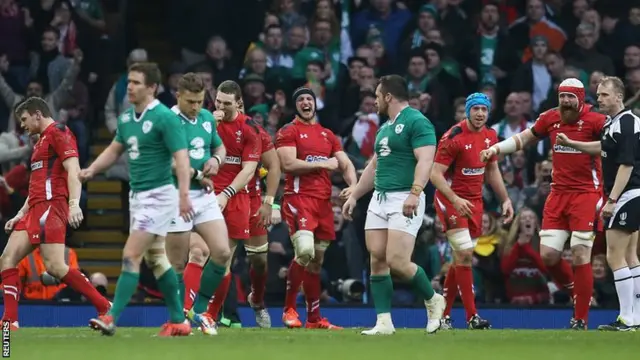 Wales beating Ireland