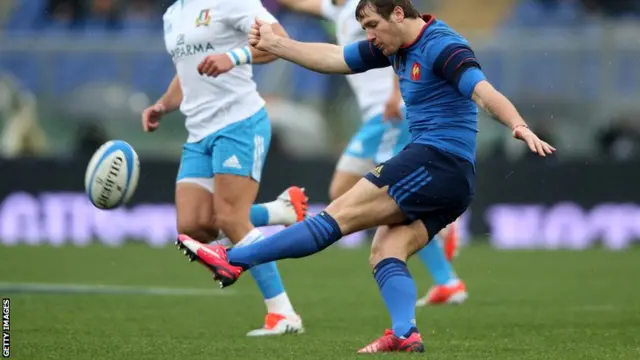 Camille Lopez kicks for France