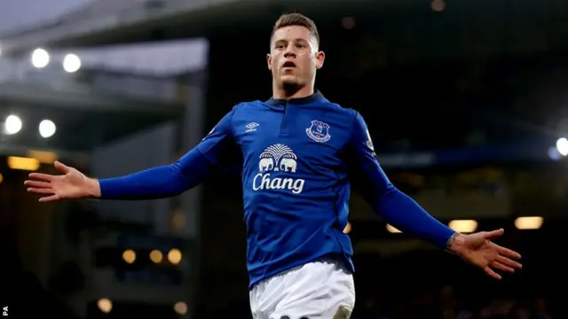 Everton midfielder Ross Barkley