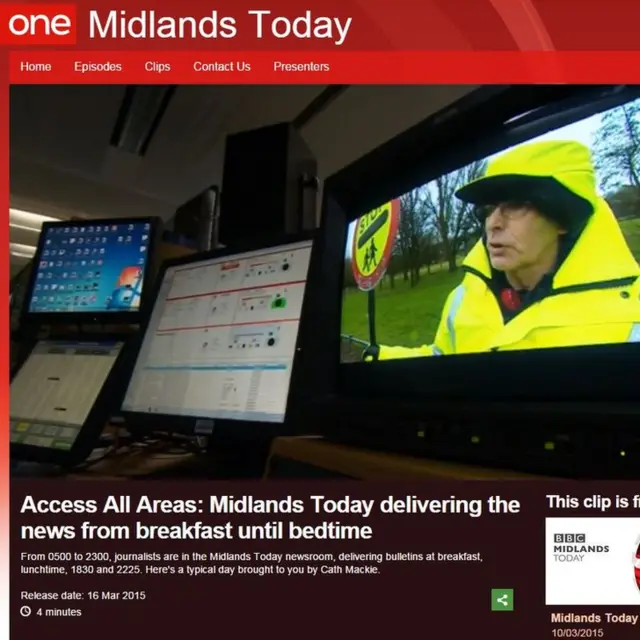 Midlands Today delivering the news from breakfast until bedtime