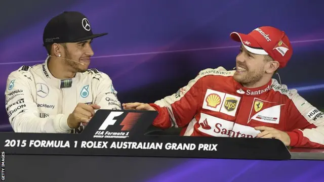 Hamilton and Vettel