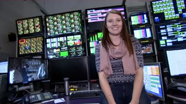 Laura, a graduate trainee broadcast engineer