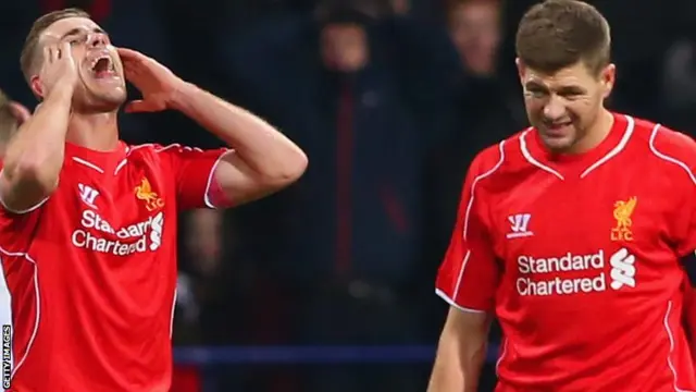 Jordan Henderson and Steven Gerrard