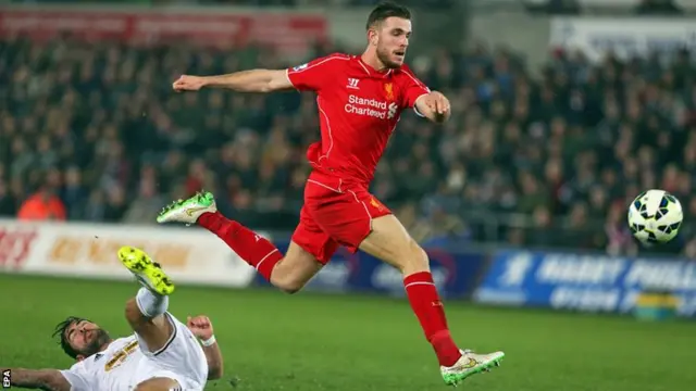 Jordan Henderson scores for Liverpool