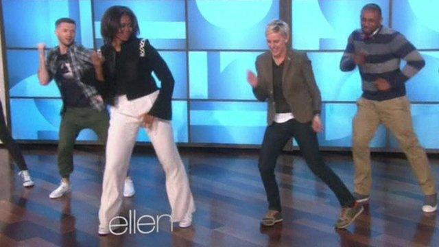 Michelle Obama and Ellen DeGeneres