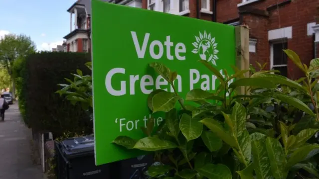 Green party billboard