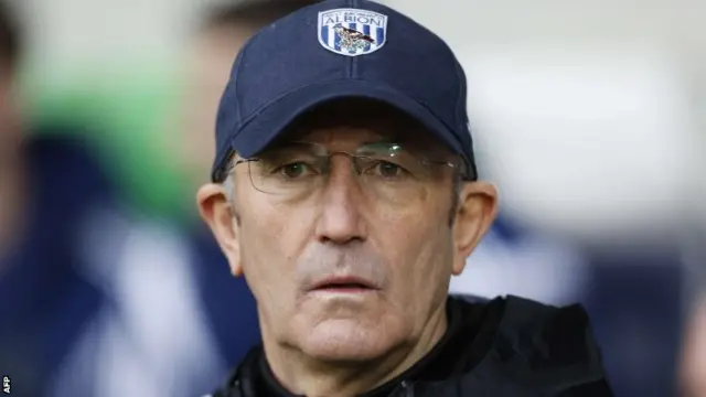 West Brom manager Tony Pulis