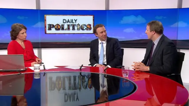 Matt Hancock and Toby Perkins on the Daily Politics