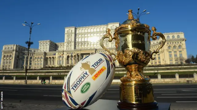 Rugby World Cup trophy