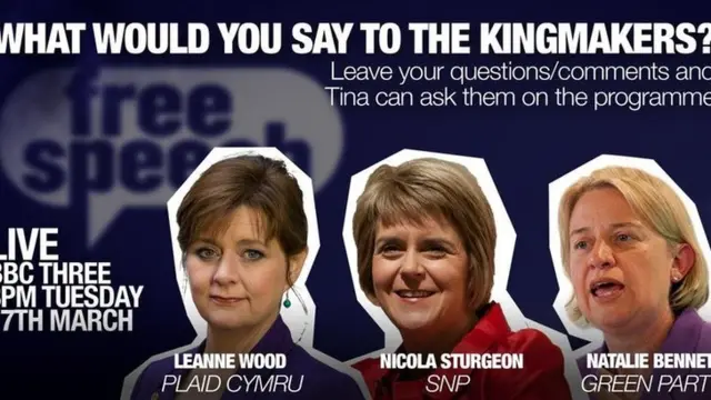 BBC three debate poster