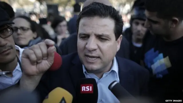 Israeli Arab political leader and leader of a joint list of Arab parties, Ayman Odeh - March 14, 2015