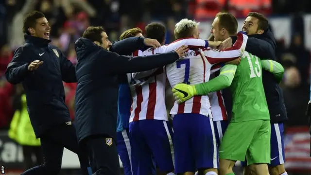 Atletico Madrid celebrate