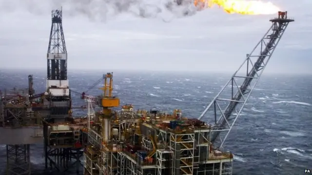 North Sea oil rig