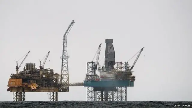 North Sea oil rig