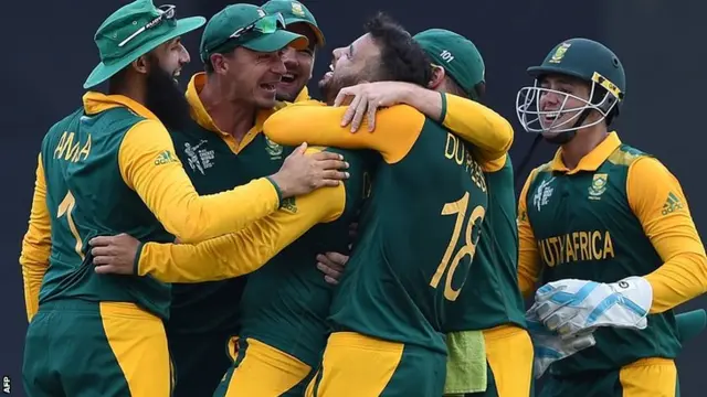 South Africa celebrate