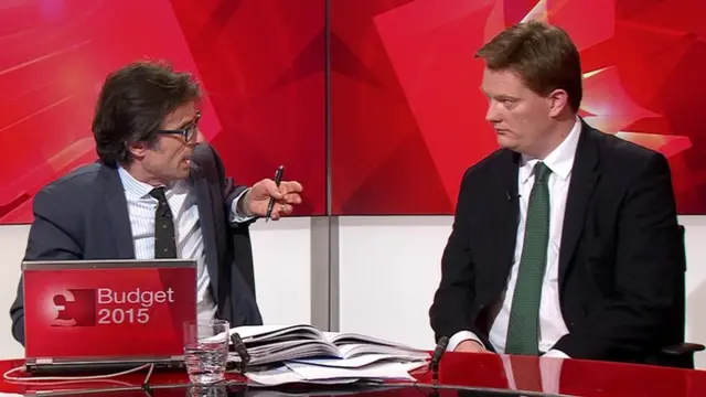 Robert Peston and Danny Alexander