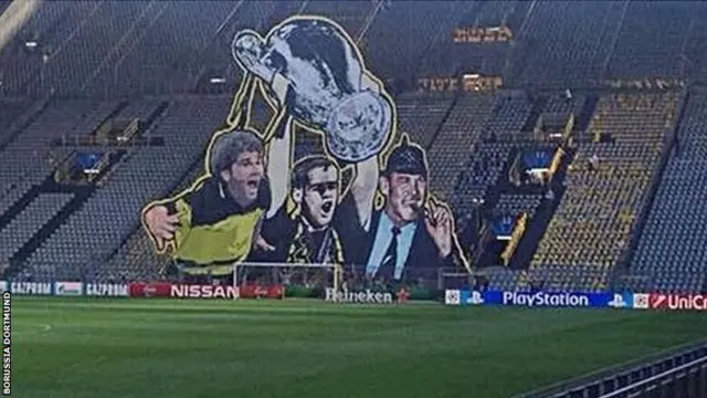 A mural at Borussia Dortmund