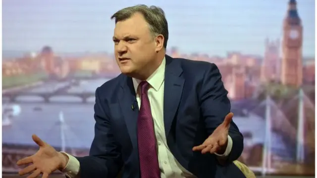 Shadow chancellor Ed Balls