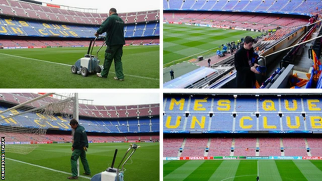 Nou Camp preparations