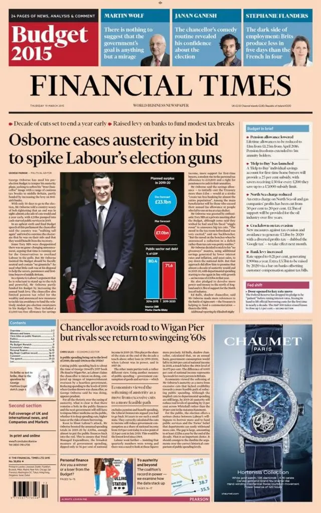 FT front page