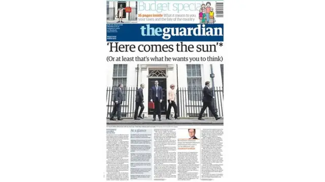 Guardian front page