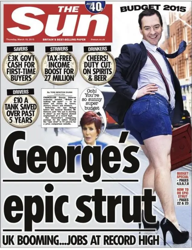 Sun front page