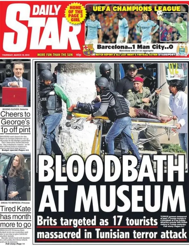 Daily Star front page