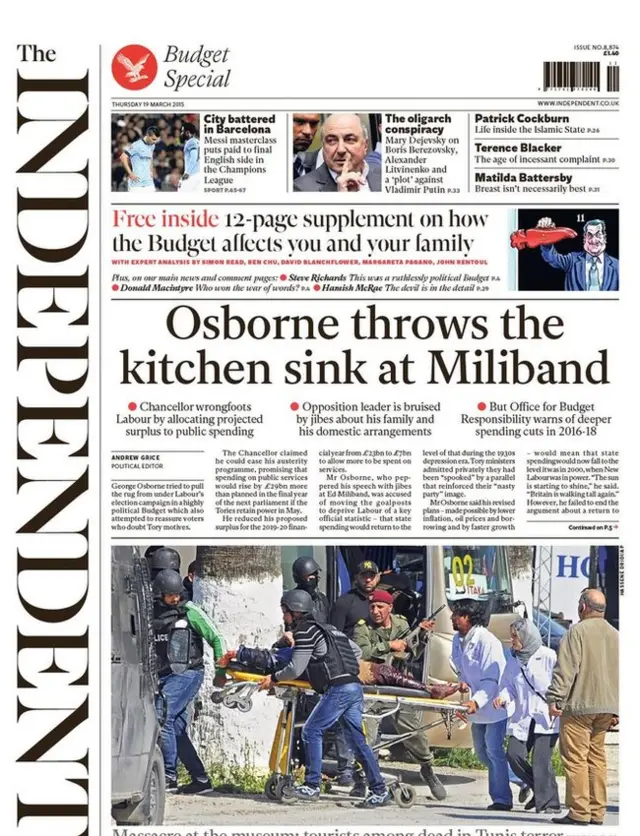 Independent front page