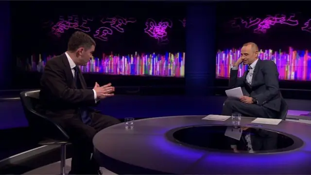 Treasury minister David Gauke on BBC Newsnight