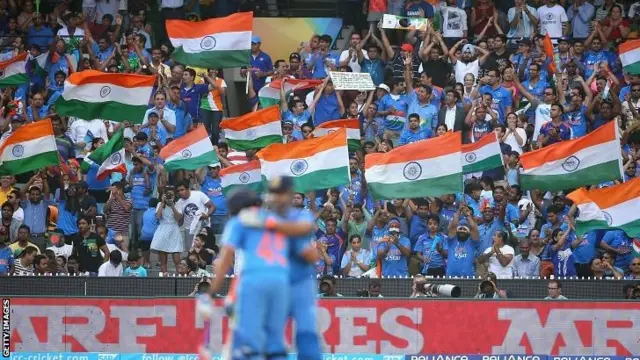 India fans celebrate