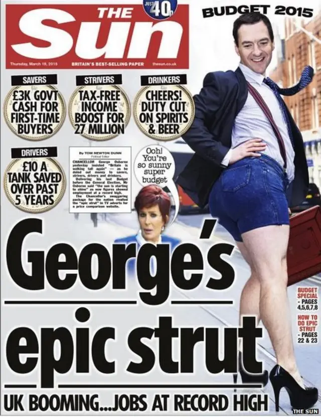 The Sun front page