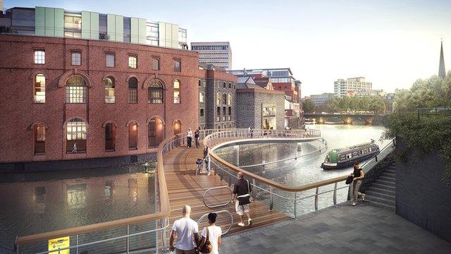 Proposed bridge across the floating harbour in Bristol