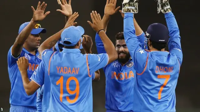 India players celebrate