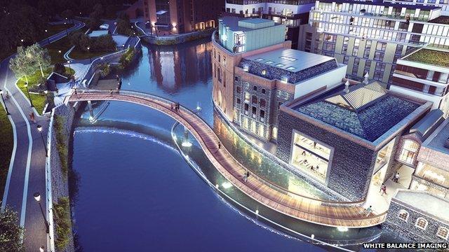 across the floating harbour in Bristol