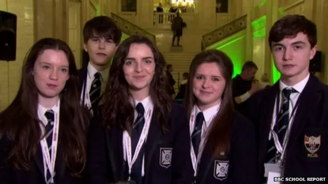 Pupils at Methodist College Belfast