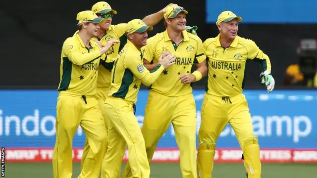 Australia celebrate