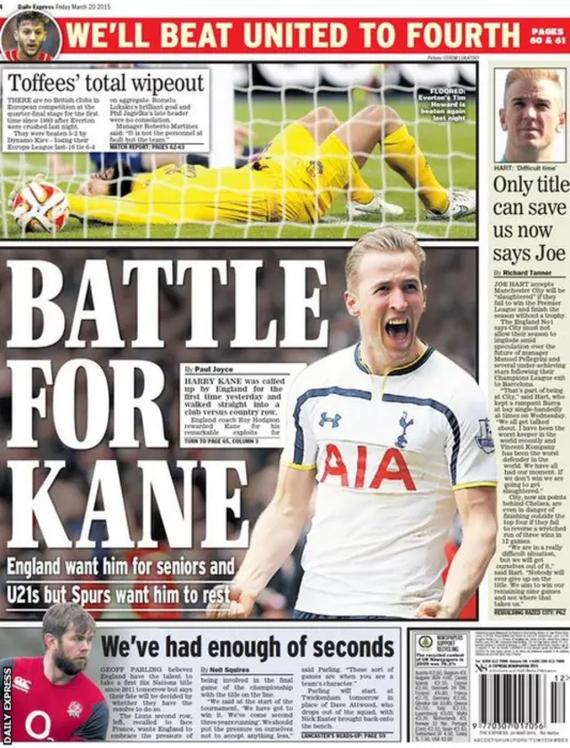 Daily Express back page