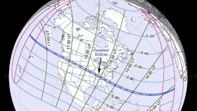 Path of 2017 total solar eclipse