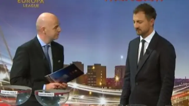 Gianni Infantino and Jerzy Dudek