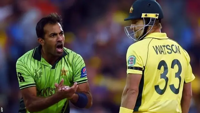 Wahab Riaz and Shane Watson