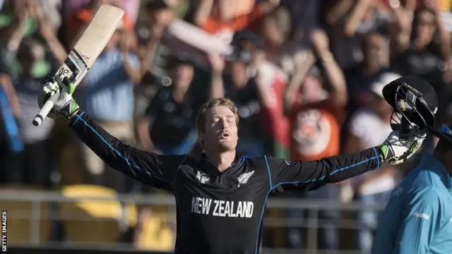 Guptill celebrates 200 runs